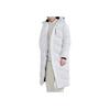 Anta Logo Print Zip-Up Hooded Down Jacket Unisex Outerwear White 952247970-1
