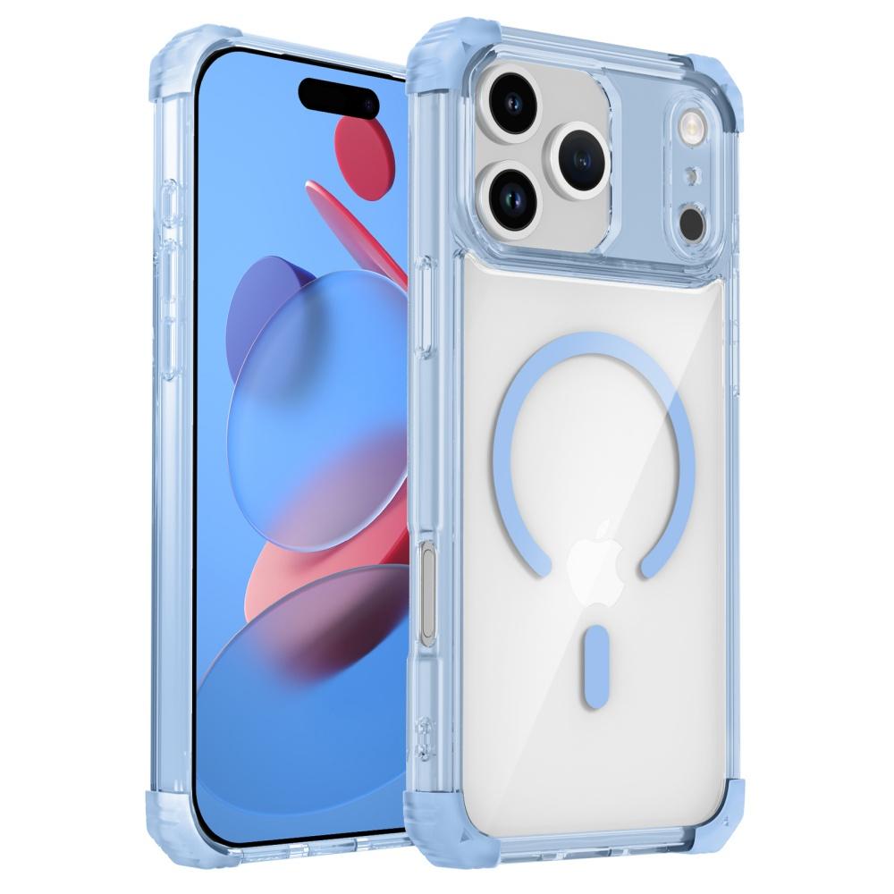 Transparent Shockproof Magnetic Case For iPhone 11 12 13 14 15 16 17 Pro Max Air Plus For Magsafe Magnetic Acrylic Hard Cover