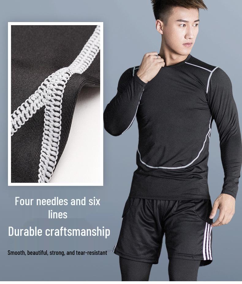 Pánské rychleschnoucí elastické sportovní tričko na basketbal a běh