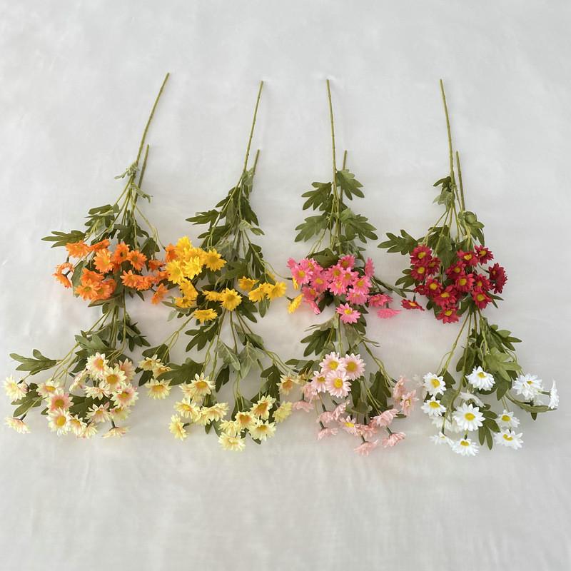 Stem Silk Long Chamomile Flowers For Home Arrangement Wedding Gift Props