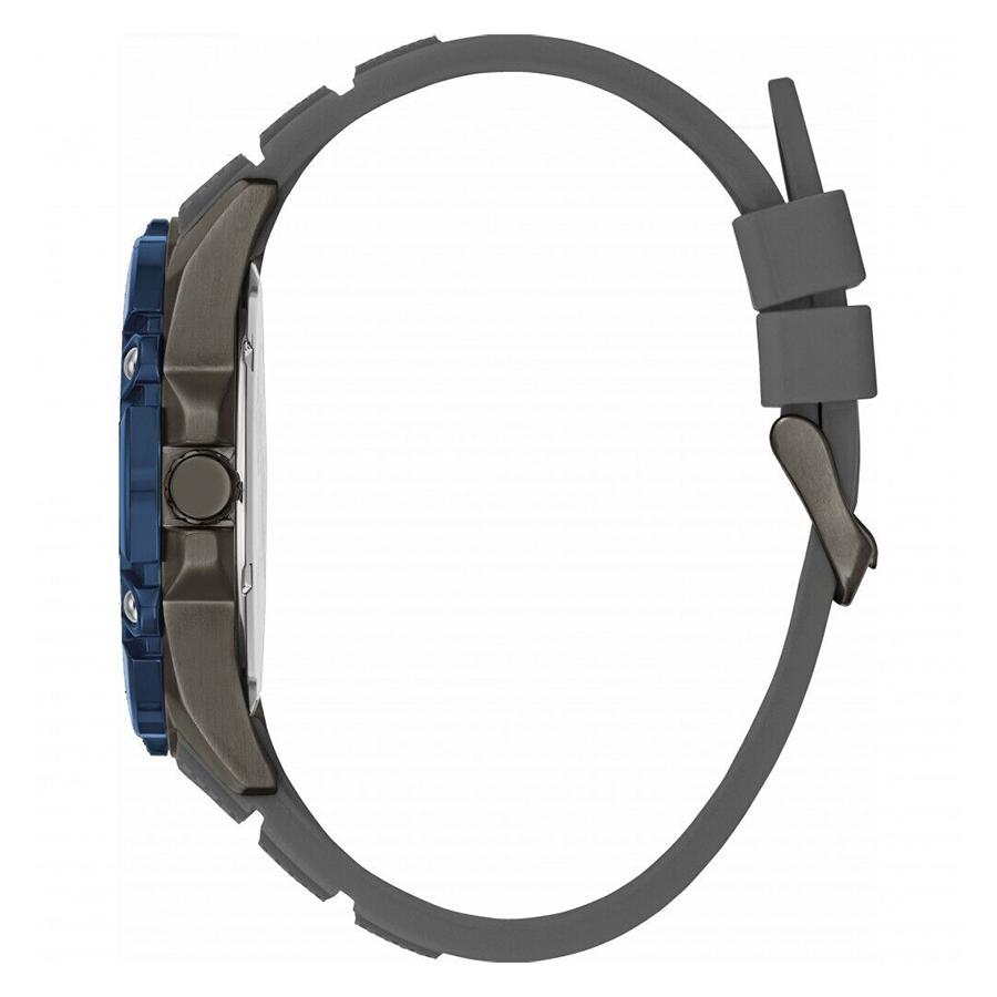 Men's Quartz Watch Blue-Black Dial Rubber Strap Sports Suitable For Daily Wear W1302G3