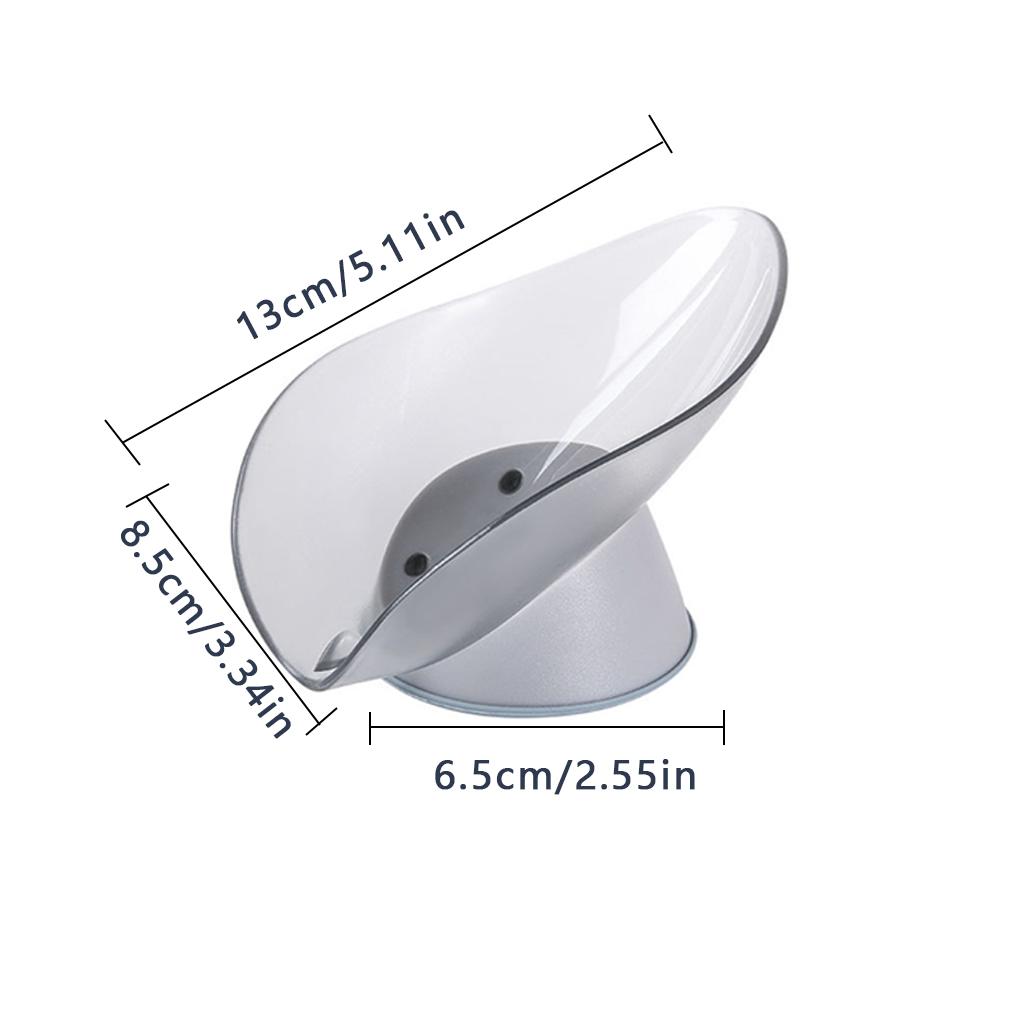 Storage Box Sucking Container Leaf-shaped Draining Organizer for Kitchen Bathroom