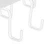Kitchen Utensil Holder Hanger Iron Double Row Hook Spoon Shovel Shelving for Restaurant White