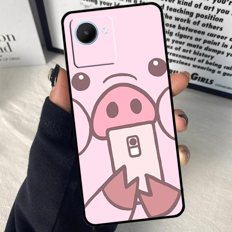 Adorable Cute Pigs Piglets For Realme GT7 Pro GT6 C67 C65 C63 C61 C55 C53 C51 C71 C75 10 11 12 13 14 15 Pro Plus Case