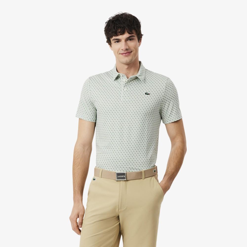 Lacoste Men's Golf AOP Short-Sleeve Polo Shirt DH4825-56GX0N