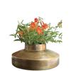 Hand Crafted Metal Flower Vases Metal Vase for Weddings, Events, Decorating, Flowers, Office, or Home Decor (Antique Brass)