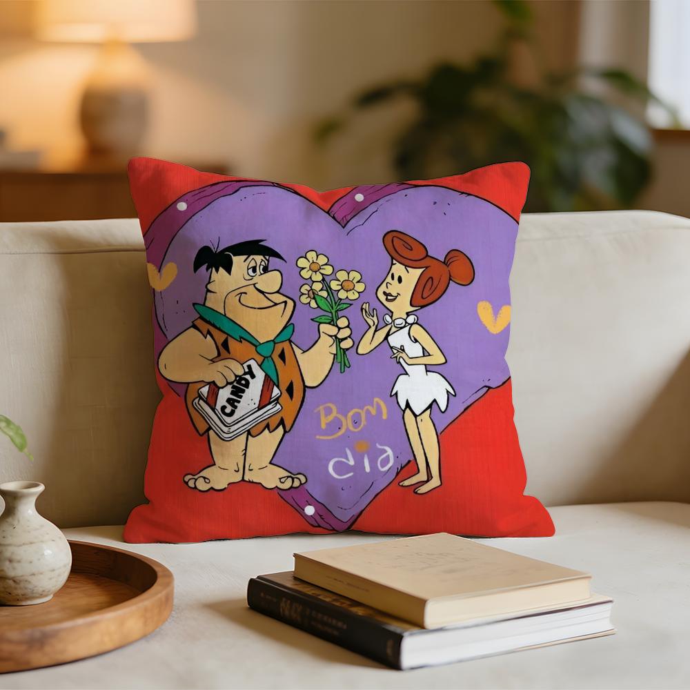 

Cartoon FFlintstones Anime Classic Cushion Cover Short plush pillowcase for bed sofa carwashable 30x30cm