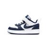Court Borough 2 Low Comfortable Low Top Skateboard Shoes Blue White Infant And Toddler BQ5453-107