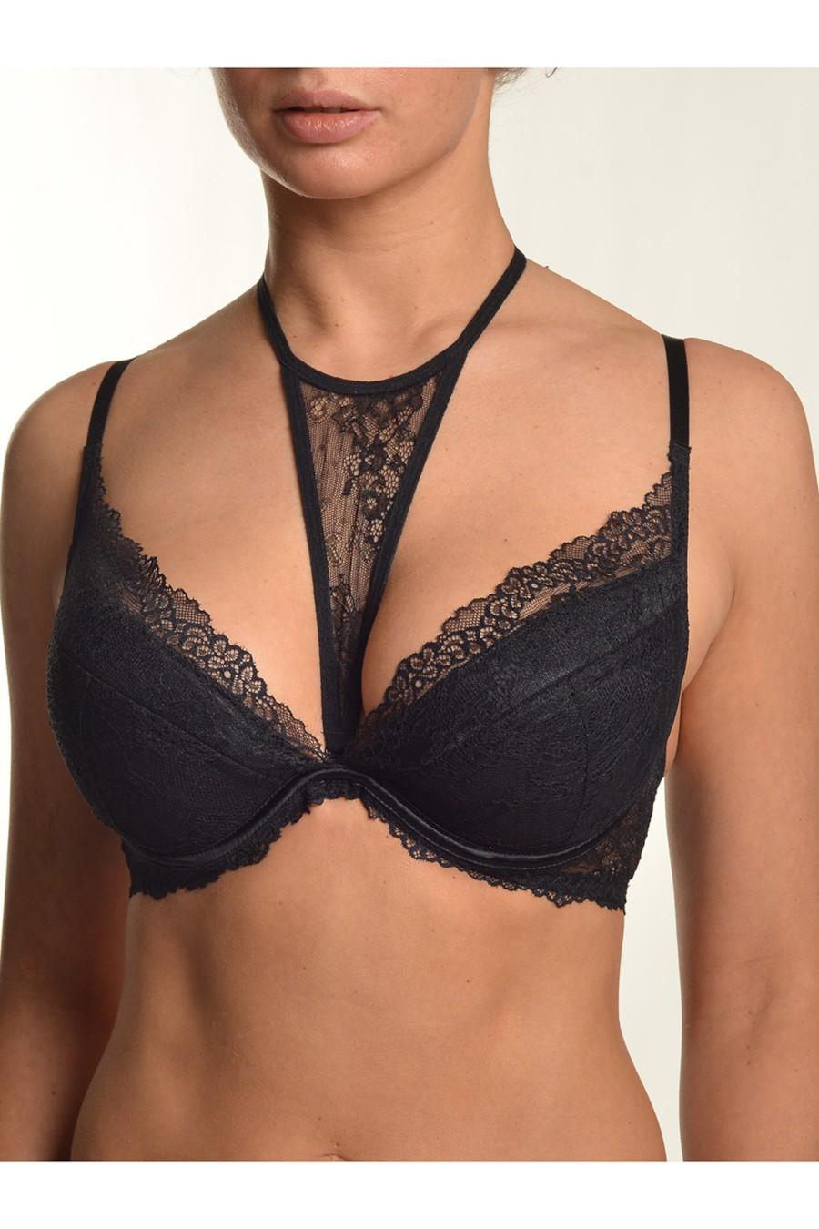 

Бюстгальтер push-up ZeBra 70B Transparent Black (67018) 70C прозорий колір чорний