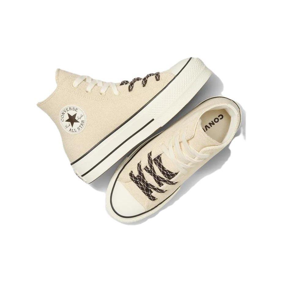 Converse All Star Lift High Top Canvas Sneakers Women Sneakers Beige A09093C