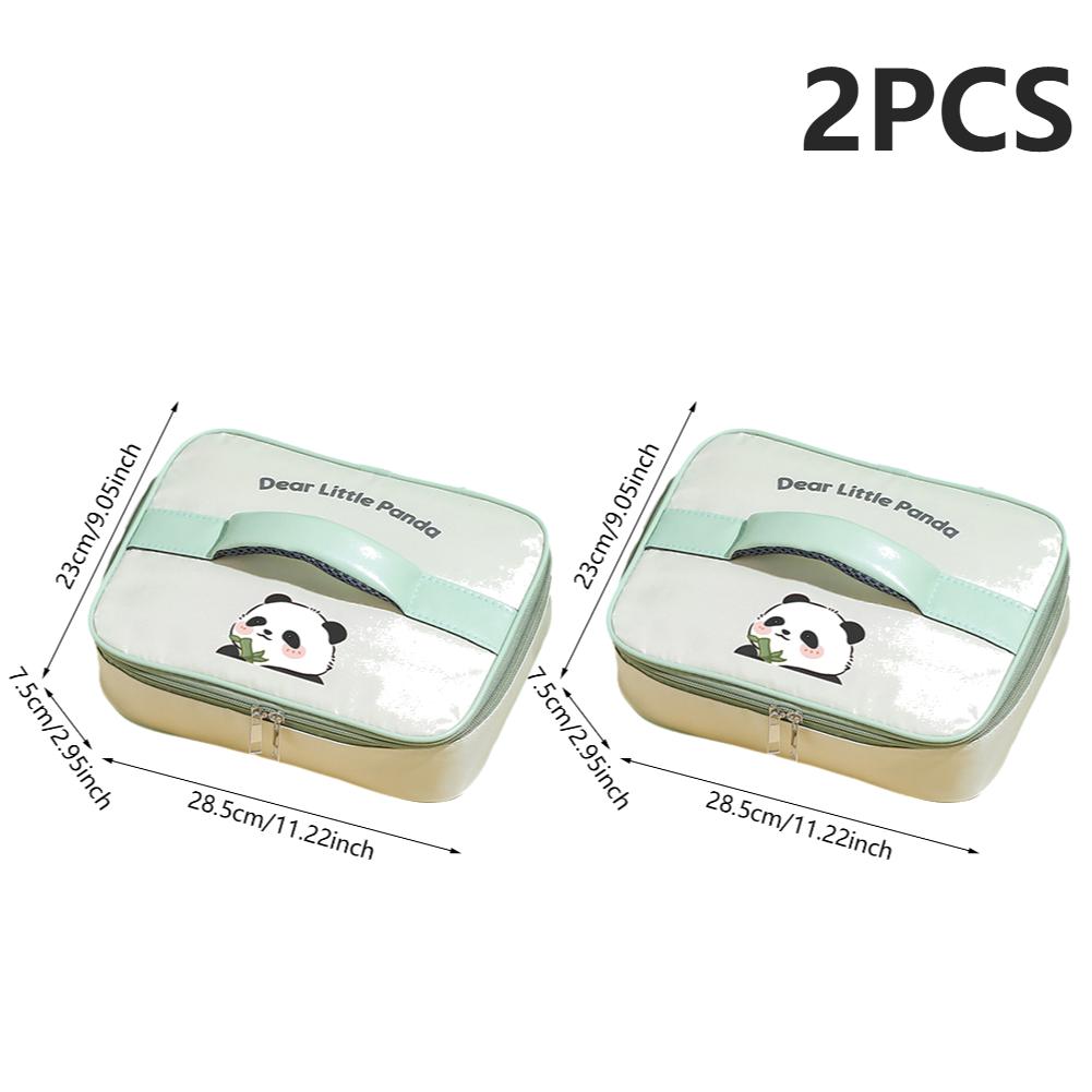 Stainless Steel Leakproof Lunch Box Microwave Safe 2/4/5 Grids with Cutlery Set Panda for Adults Kids for Children School Picnic