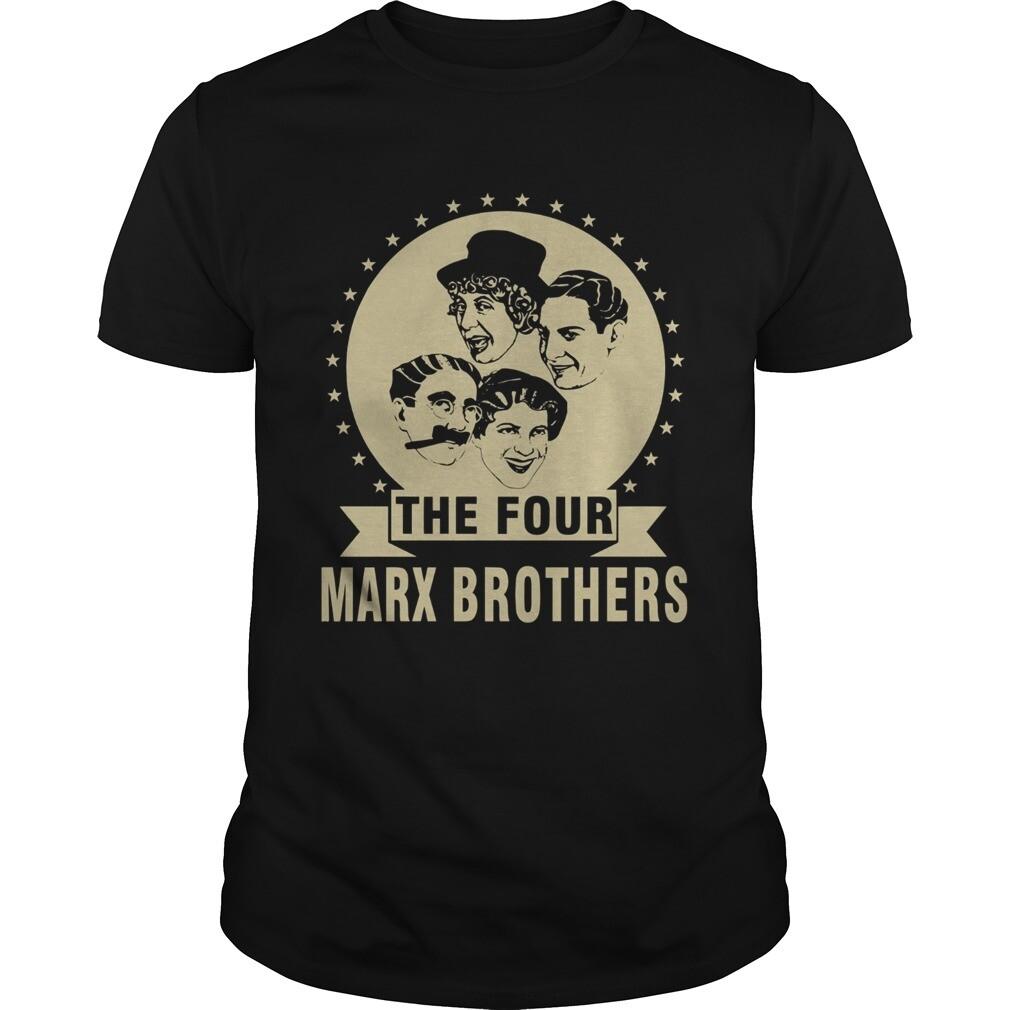 Tričko Čtyři Marx Brothers Klasické Černé Unisex Velikost S-5XL LI877