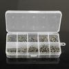 500Pcs 10 Sizes Assorted Sharpened Fishing Hooks Lures Baits with Tackle Box