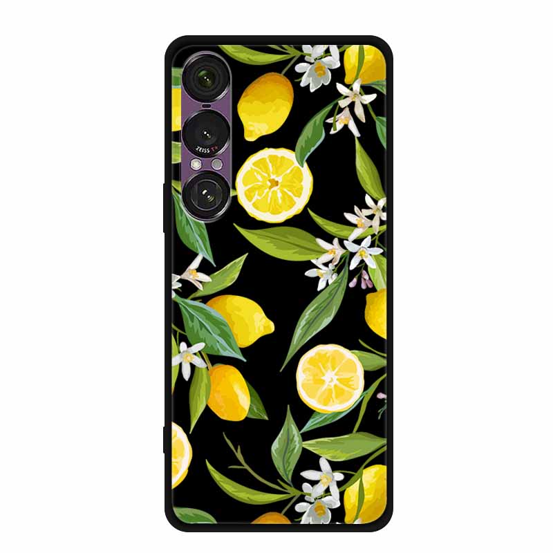 Pro pouzdro na telefon Sony Xperia 1 VII 2025 Kreslené kočky TPU Měkké černé silikonové zadní krycí pouzdro Pro Sony Xperia 1VII 6.5" Pouzdro Funda