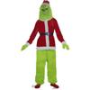 New Christmas Costume Cosplay Clothes Dress Up Santa Claus Weird Green Haired Monster Grinch Party Performance Costume