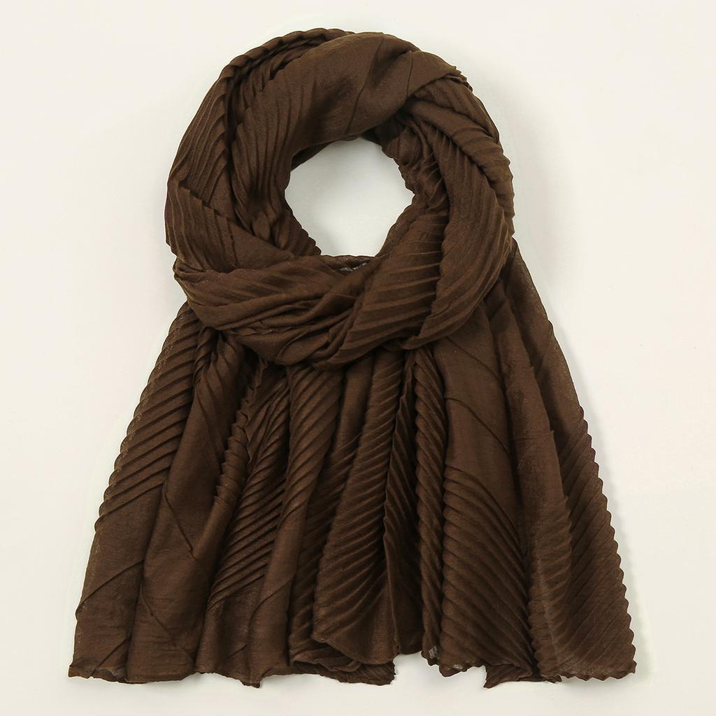 Fashion Cotton Crinkle Hijab Scarf Plain Shawls Muslim Scarves Headscarf Wraps Pashmina Solid Headband Turban Islamic Hijabs