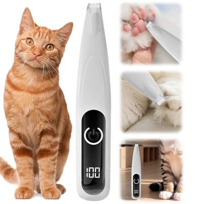 Dog Grooming Clippers with LED Light Dog Hair Trimmer Cordless Dog Clippers for Dogs Cats Trimming Around Paws Ears Face Rump