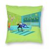 Retro Romantic Gay Couple Pillowcase Polyester Linen Velvet Printed Zip Decor Sofa Seater Cushion Cover
