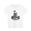 Bulldog Lifting Weights T-Shirt | Funny Gym Dog Tee, Workout T-Shirt, Cotton
