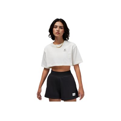Sport Logo Patch Short-Sleeve Crop Top Women Tops Sail DZ3212-133