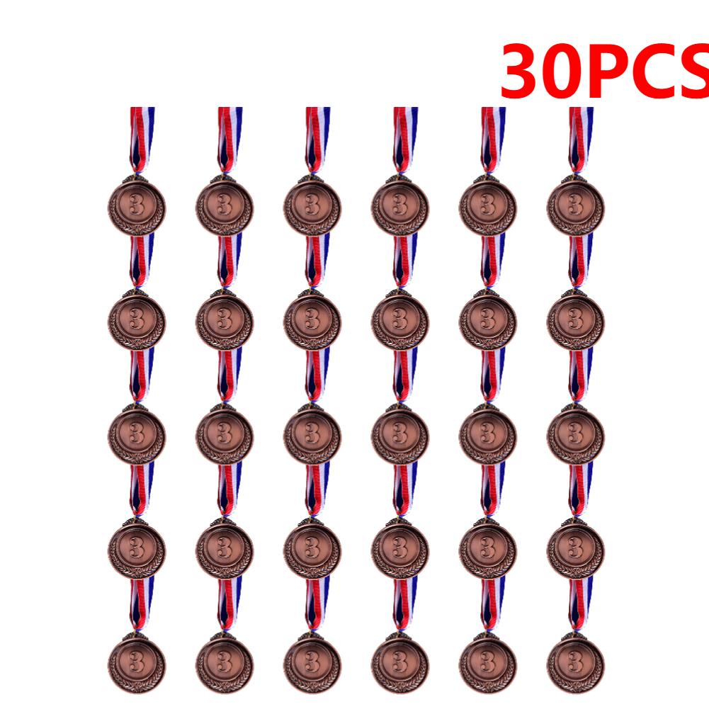 Winner Reward Medals Gold Silver Bronze Prizes Medal with Neck Ribbon Award Medal Kids Sport Competition Prize Medal Souvenir