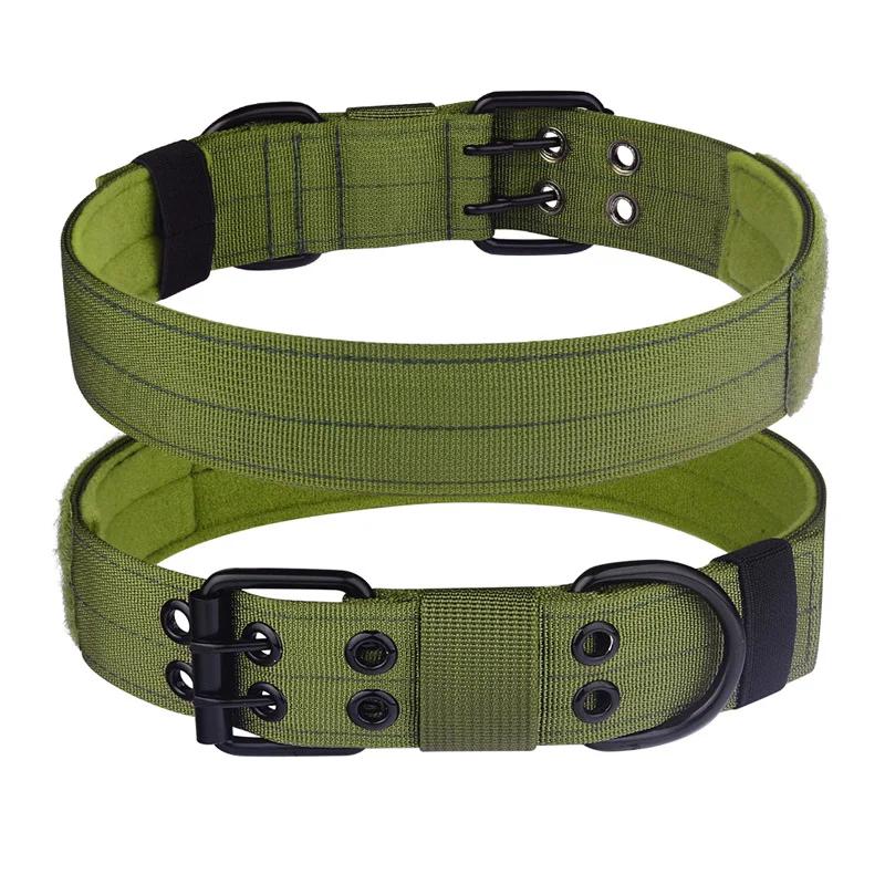 Outdoor Pet Supplies Tactical CollarBreathable Adjustable Nylon Webbing Buckle Training Walking Collars Pet Dog Collar Necklace