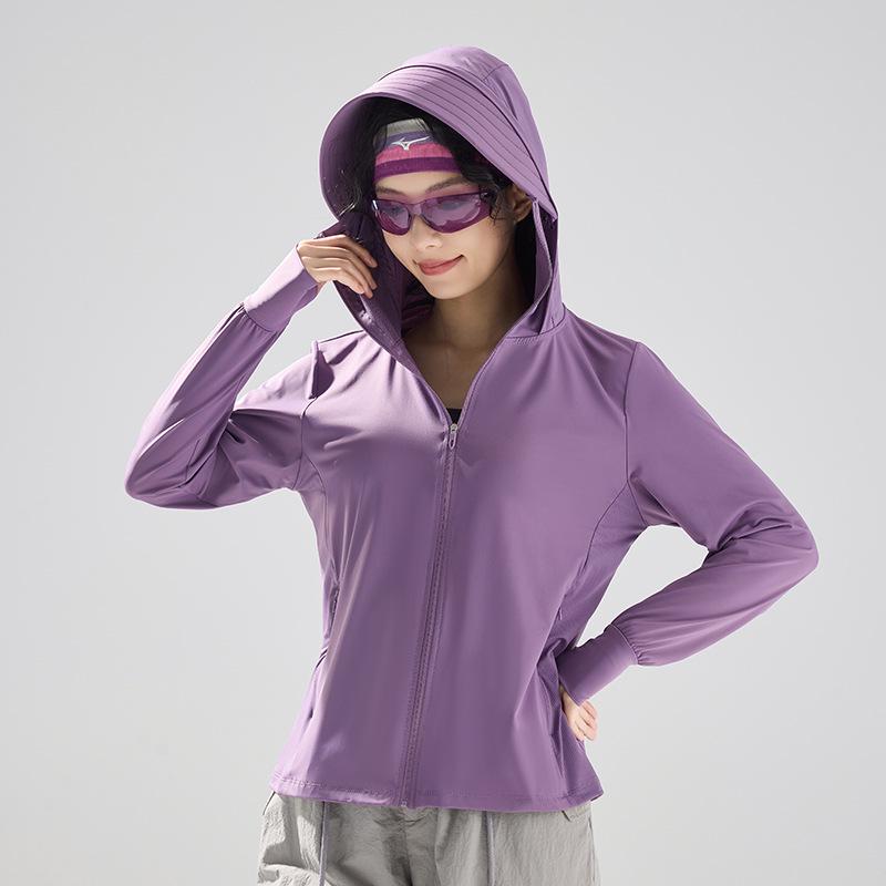 Couple's Ice Silk UV Protection Clothing - Ultra-thin, Breathable, Quick-drying, and Cooling Summer Wear.