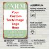 8x12in Custom Farm Metal Sign Rustic Wall Decor Gift