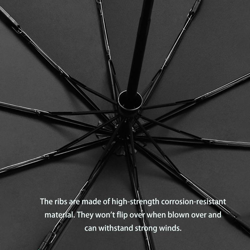 Fully Automatic Buckle Sun Umbrella for Sunny and Rainy Days Foldable and Convenient Rainproof Sun-Proof and UV-Proof Parasol