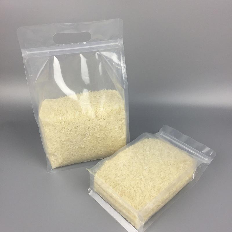 10 Pcs/pack PE Pouch Packaging Zipper Bag Clear Rice Beans Storage Zip Bags Saran Wrap Plastic Bags Size:27*16 Cm