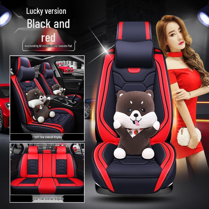 XDD Full Leather 9D Bodybuilding Car Seat Cushion - All-Season Sports Cover