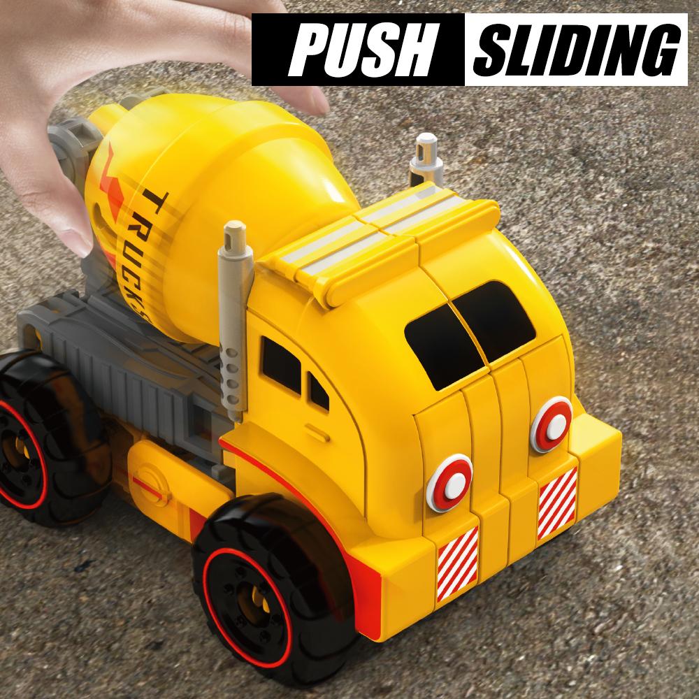 5 IN 1 Construction Vehicle Transforming Robot the Dream Gift for Boys DIY Detachable Toy Perfect Birthday and Christmas Gift