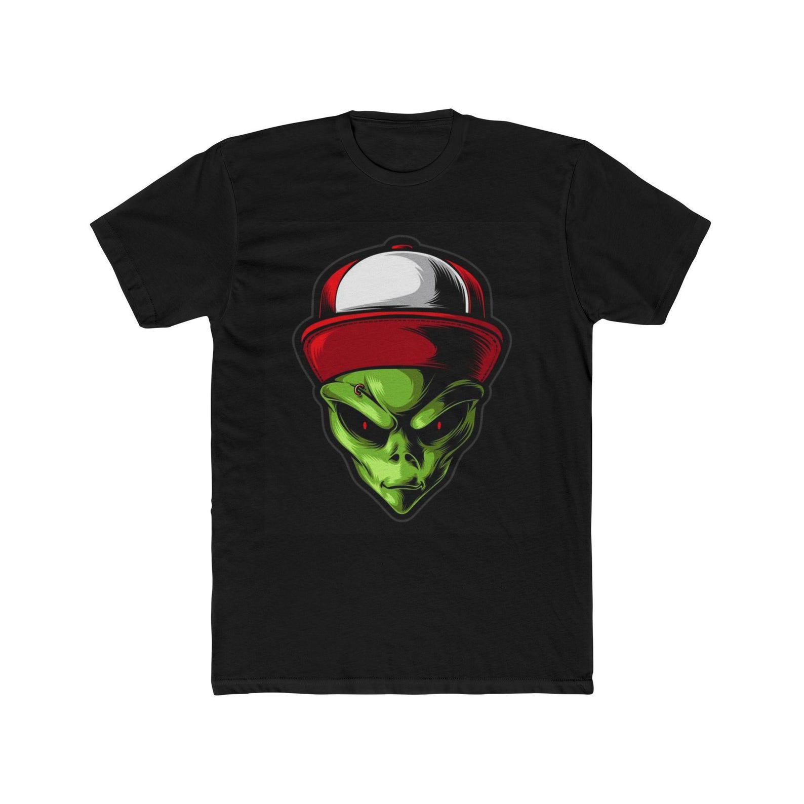 Alien T-Shirt - Cotton Crew Tee 2XL