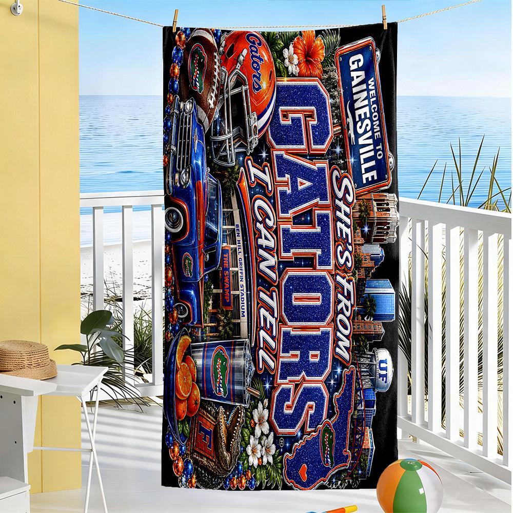 Dallas Beach Towel High Absorbency & Quick-Dry Comfortable Lightweight