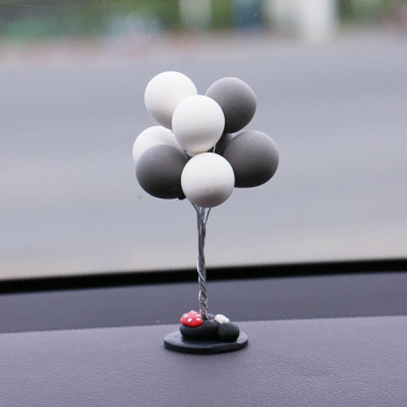 Car interior decoration colorful and lovely clay balloon car console panel creative car accessories