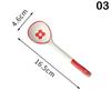 Kawaii Flower Ceramic Soup Spoon Cute Korean Ice Cream Hand Painted Coffee Dessert Long Handle Spoon Kitchen Accessories
