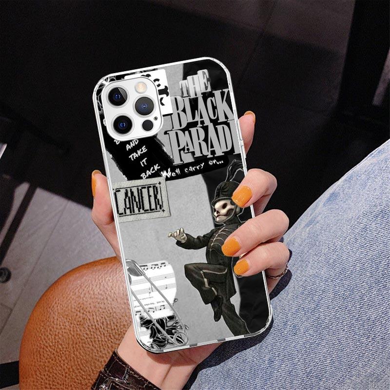 My Chemical Romance MCR Phone Case For iPhone 13 12 Mini 11 Pro Max XS XR X SE 7 8 Plus 5S 5 6S 6 Gift Print Cover Fundas