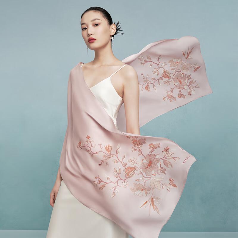 Wanshili Women's Mulberry Silk Scarf & Shawl Gift Set