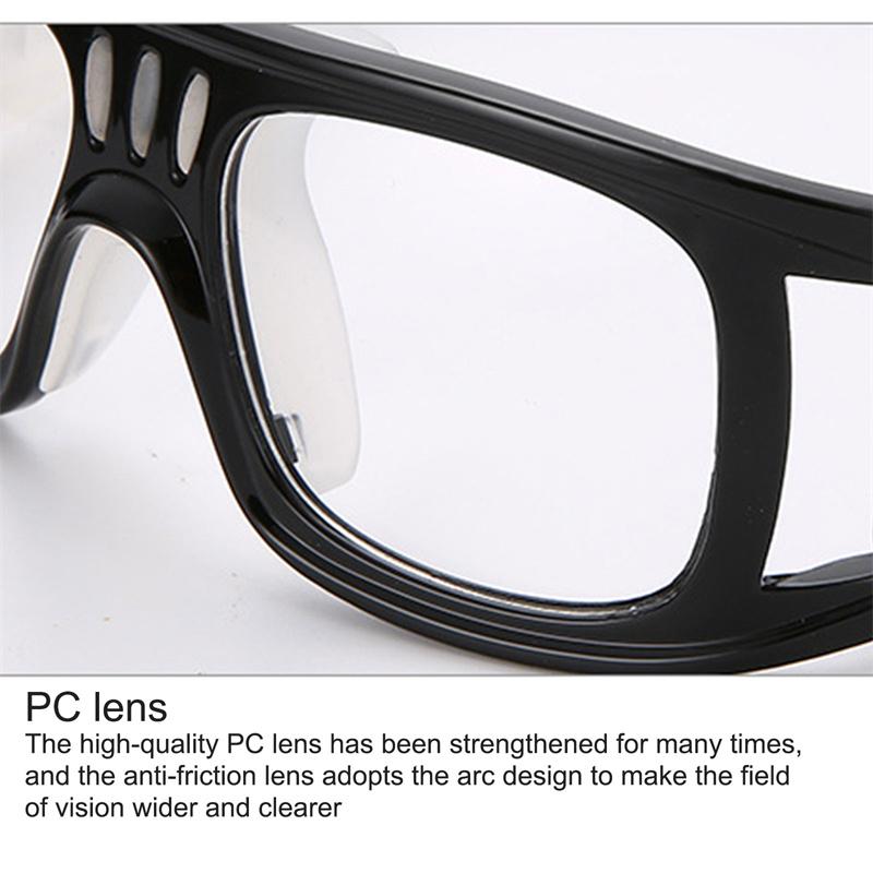 Basketbol Gözlükleri Miyopi Eğitim Gözlükleri PC Tam Çerçeve ile Donatılabilir