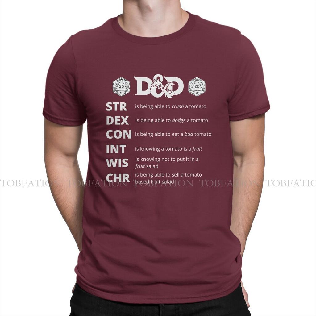 T-shirt Hip Hop da Uomo Abbigliamento Gioco DND Moda T-shirt Morbida Stampata Soffice Regalo Creativo