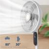 8 Gears 16 Inch Household Wide-angle Shaking Head Vertical Fan Wind Speed Adjustable Floor Fan Electric Fan