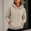 Women's Drawstring Hoodie Sweatshirt with Sleeves for Fall Winter