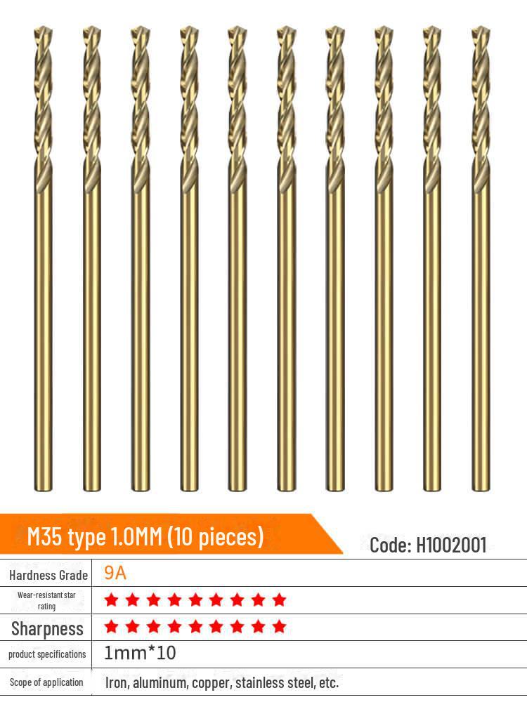 Huhao Cobalt Alloy Twist Drill Bit Set for Electric Hammer and Stainless Steel.