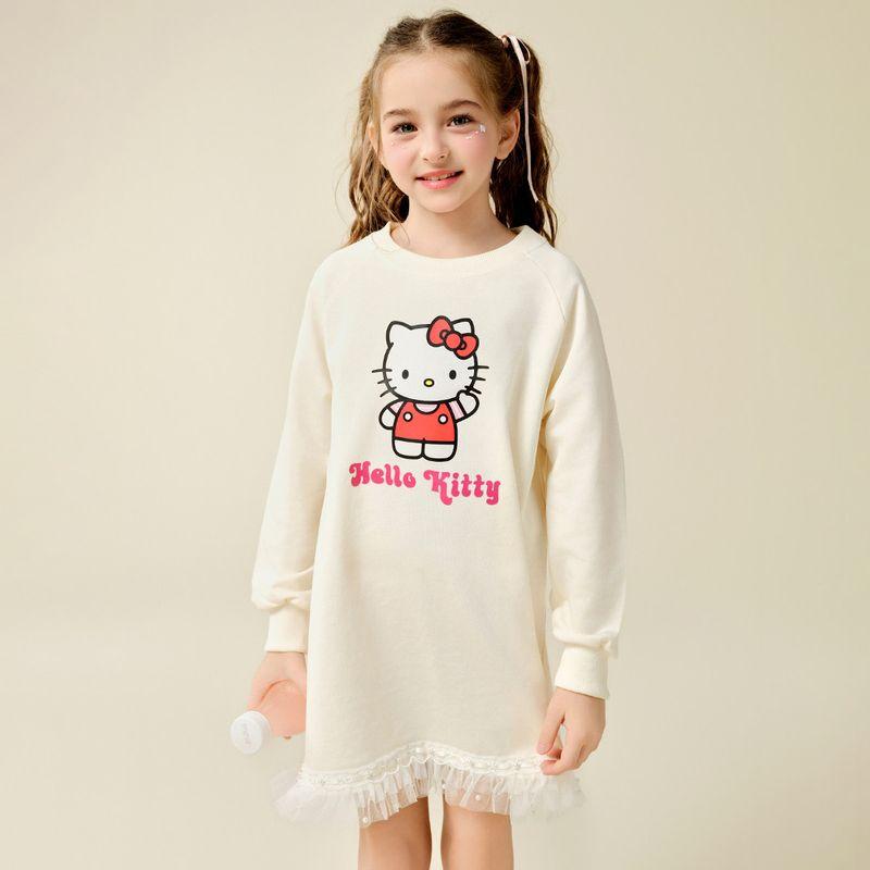 Hellokitty Hello Kitty Children's Clothing Girls' Dress Kidsren's Princess Long-Sleeved Dress 24 Spring & Fall New Style Girls