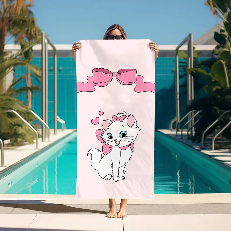 

Gym Towel M-Marie Cat Spa For Home Large Bath Towels Bathroom Sauna Personal Care Accessories Quick Drying Beach Set Turban Hair W40*H60(CM)