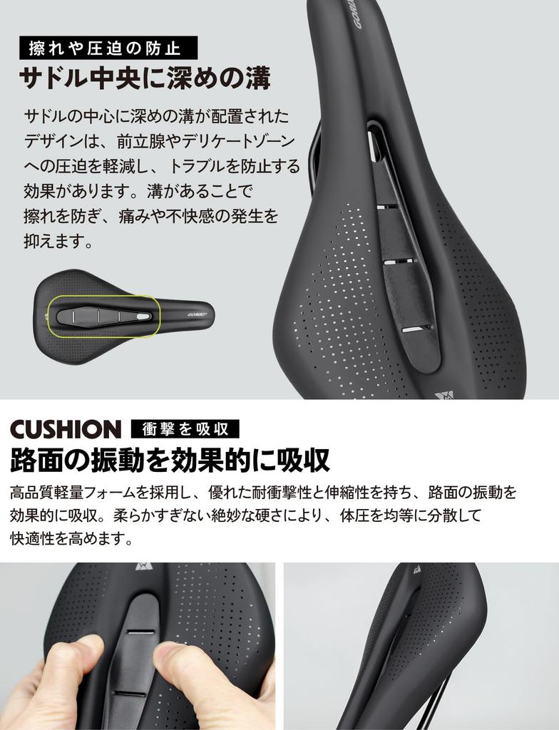 GORIX Short Saddle for Road and Customizable Saddle Replacement for Painless Saddles Compatible with Cross Mini and Other Bicycles Bikes,