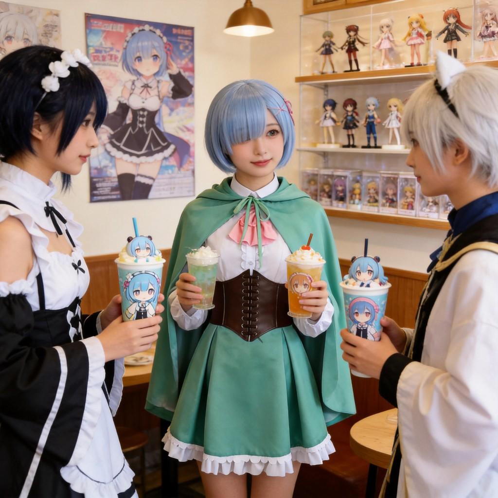 Starting Life In Another World Ram Rem Cosplay Outfit With Polyester Fabric For Conventions