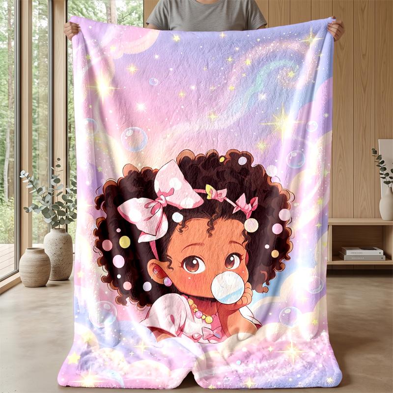Fantasy Bubble Adventure Theme blanket Lightweight Warm Flannel Blanket Decorative Throw Blanket for Home Decoration