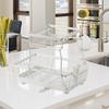 2 Layer Dish Drying Rack with Cup Holder for Kitchen Use