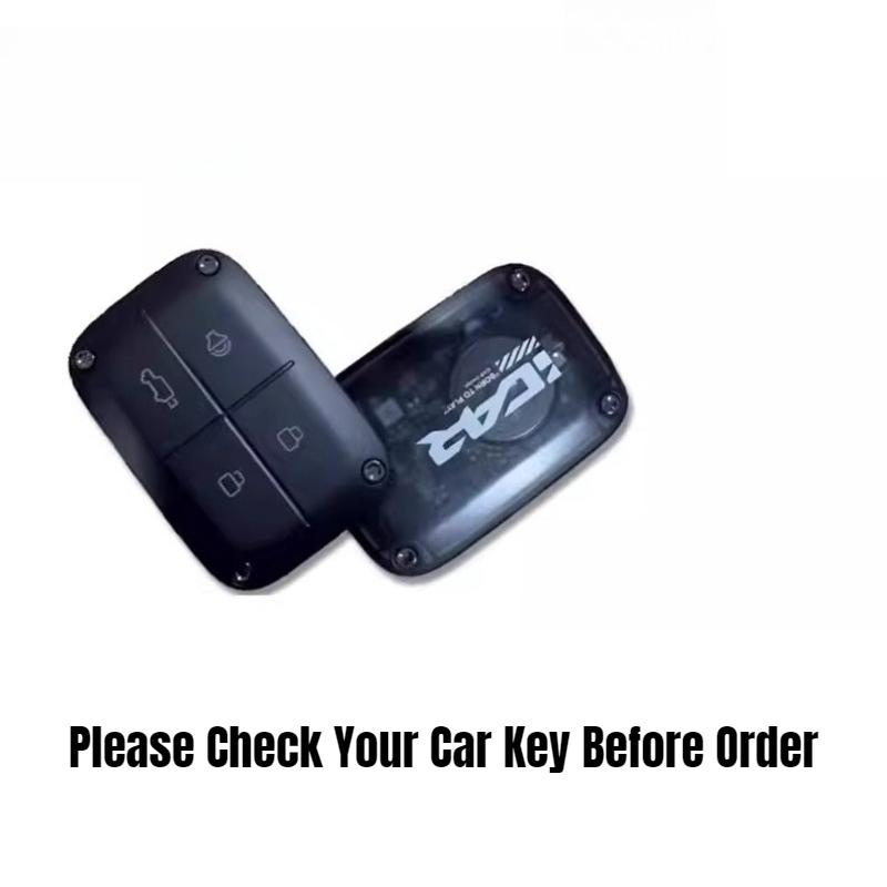 For Chery ICAR V27 ICAUR 2026 Key Fob Cover Smart Card Key Case with Keychain Buckle Protective Shell for Men Women Accessories